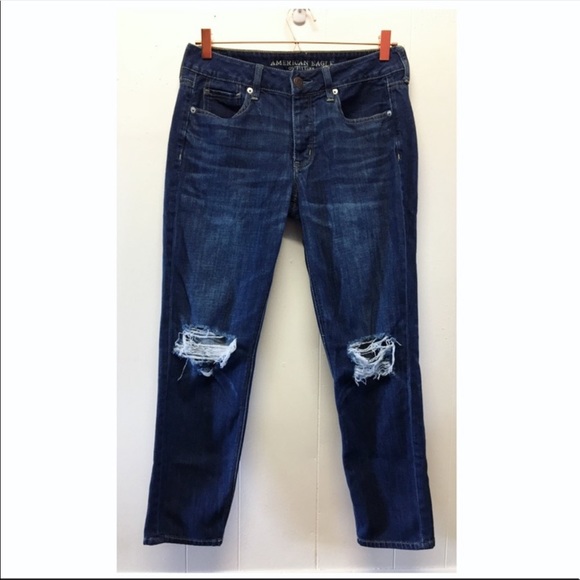 American Eagle Outfitters Denim - 🌿AMERICAN EAGLE Cropped Jeans, Distressed Knees.